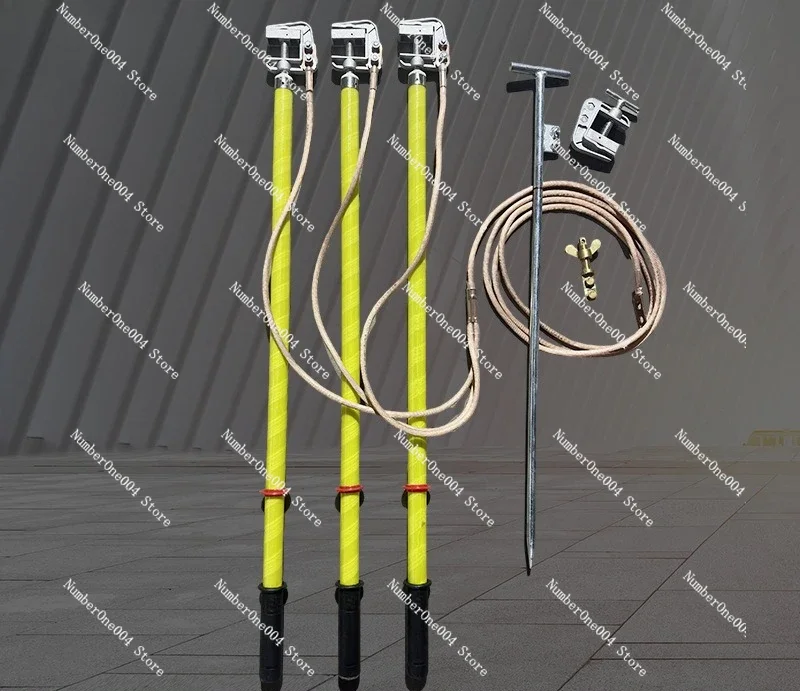 Substation Portable Short-circuit Grounding Wire Grounding Distribution Room 10KV35KV Busbar High and Low Voltage Grounding Rod