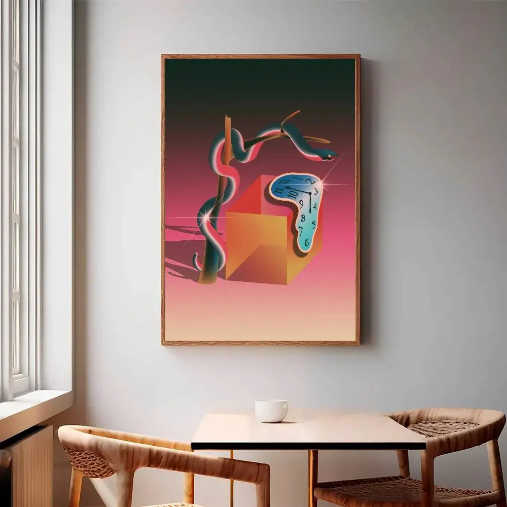 The Persistence of Pink Poster Mural for Living Room Bedroom Wall Office Wall Decor Gift for Friends Unframed