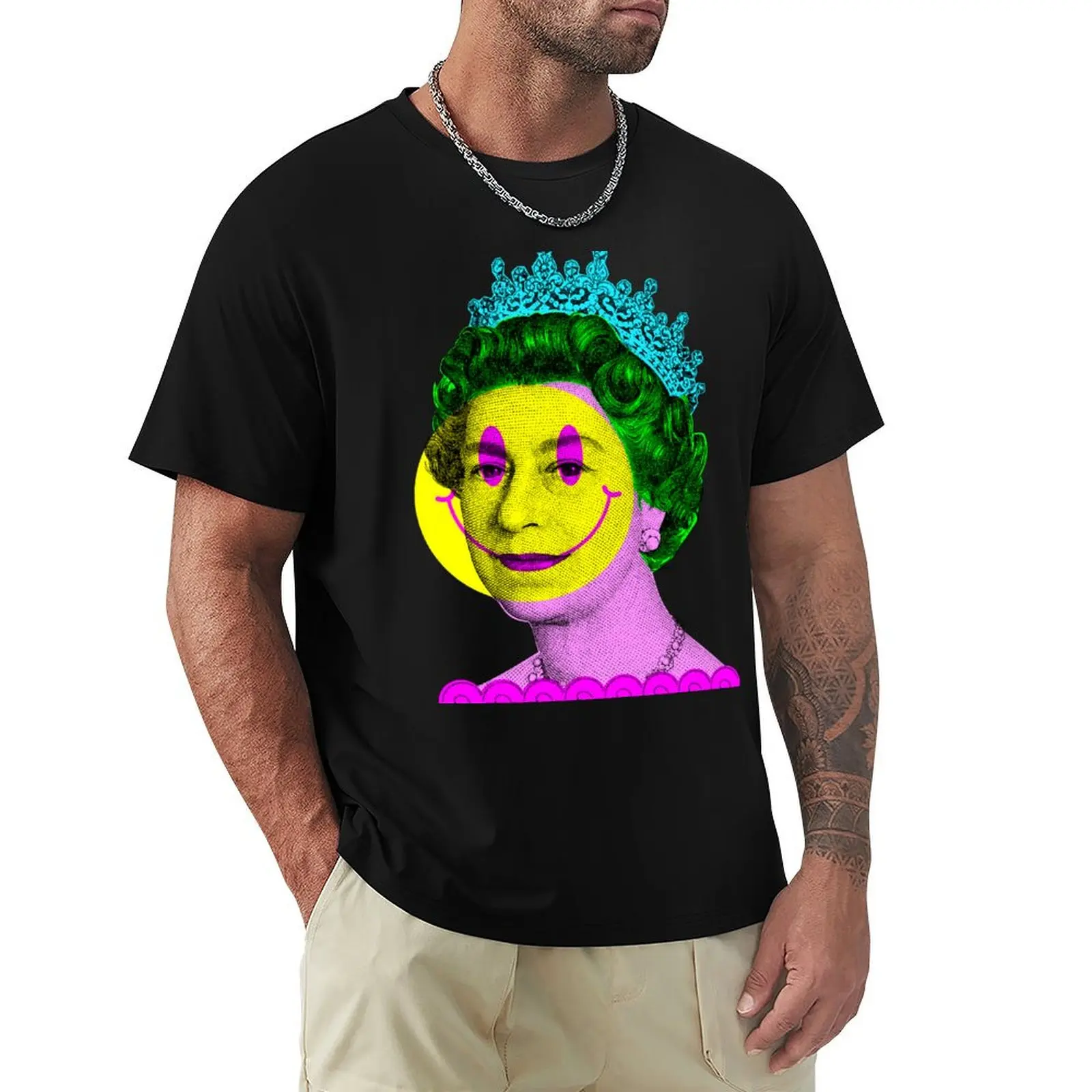 

Acid Queen Elizabeth T-Shirt graphic t shirts basketball graphic tees mens t shirt graphic