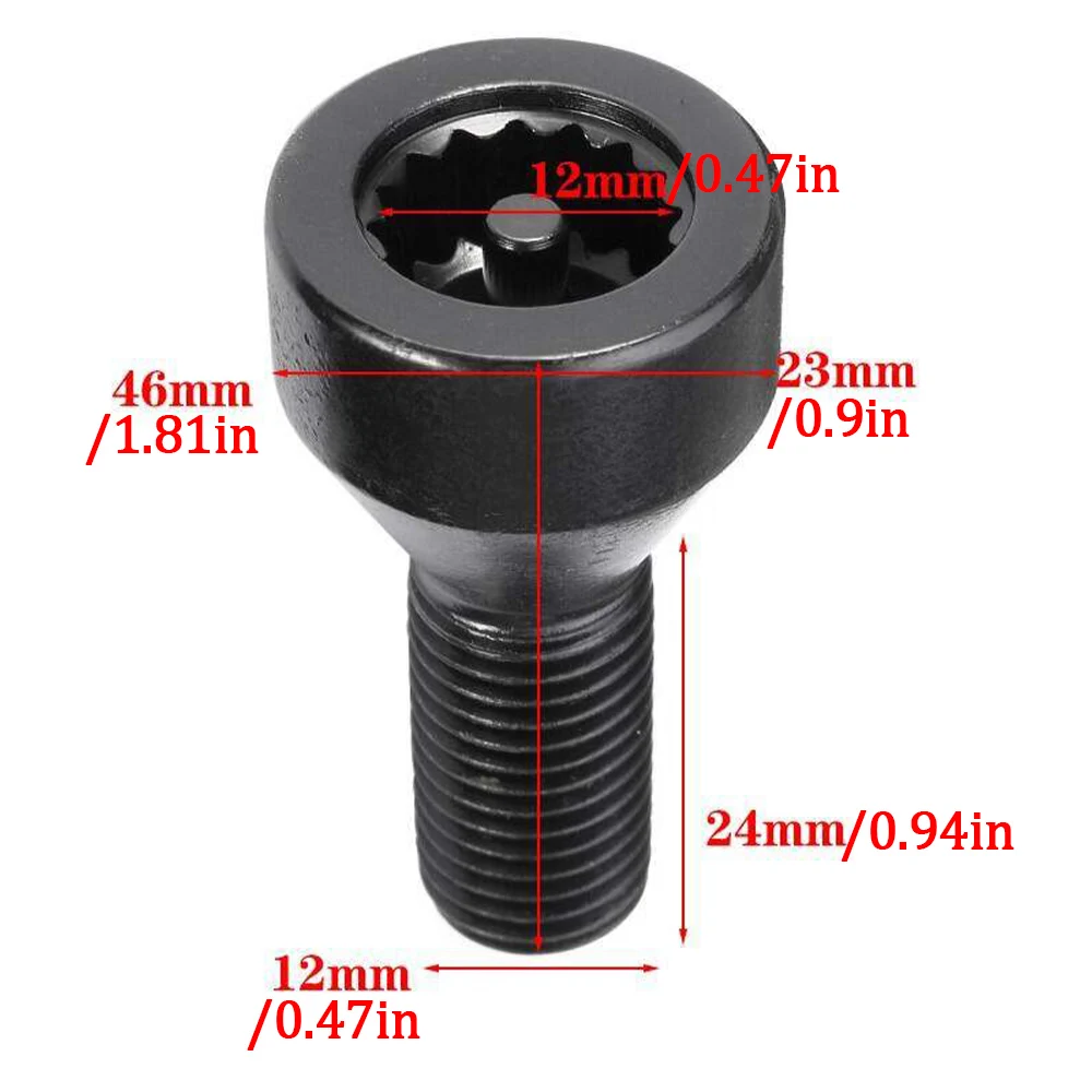 Car Wheel Lock Screw Cap M12x1.5 Aluminum Alloy Wheel Bolts For BMW 1 3 5 6 series 36136786419 36131180882 36136764057