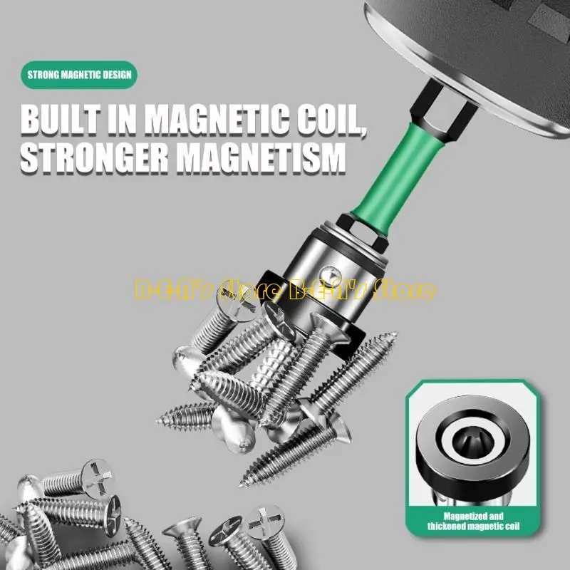 Y1AD 5Pcs Magnetische Positionierung Schraubendreher Bits Spitze Holzbearbeitung Schraube Sechskantschaft
