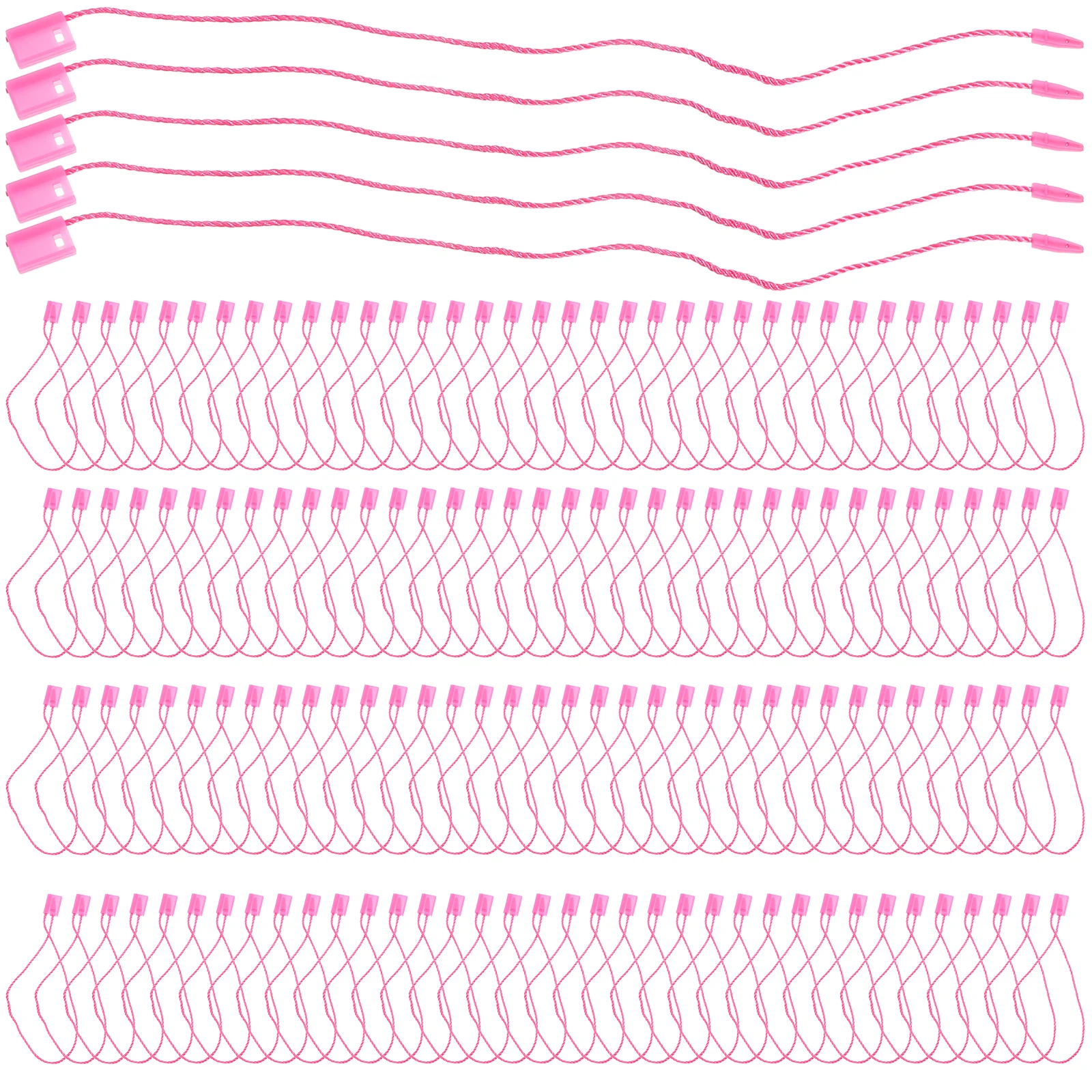 

950 Pcs Plastic Square Buckle Tag Fasteners Clothing Retail Ties Small Brand Supplies Polyester for Boutique