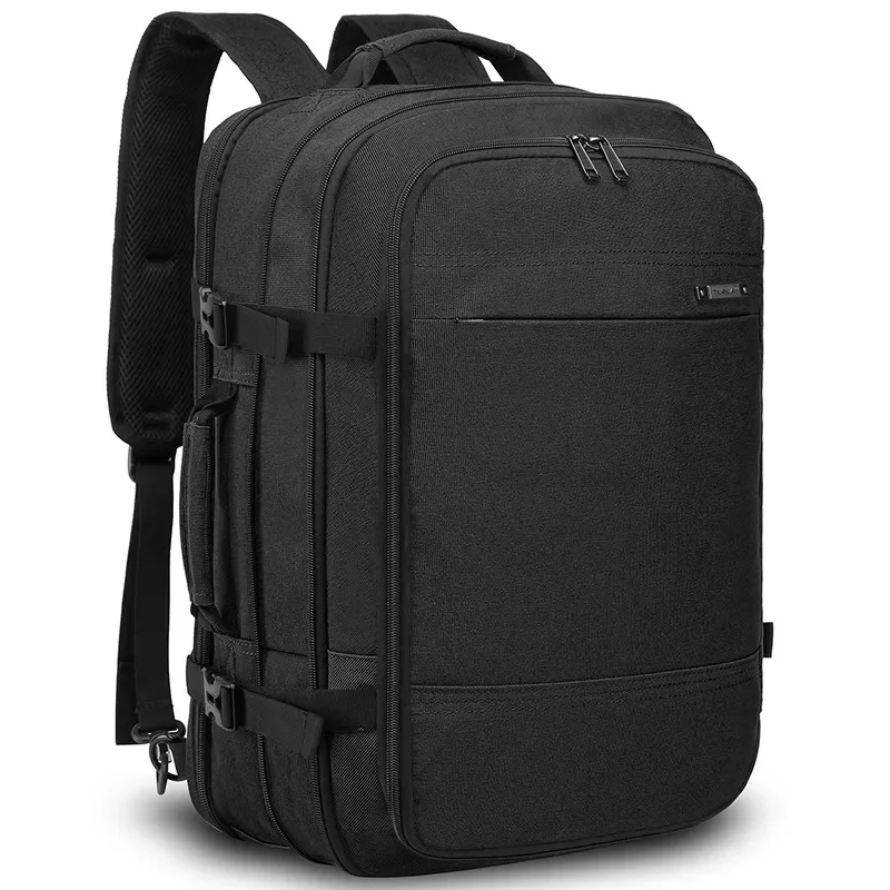 40L Mens Backpack Large Capacity Expandable Male Business Travel Bags USB Charging Canvas Waterproof 17.3 Inch Laptop Backpacks