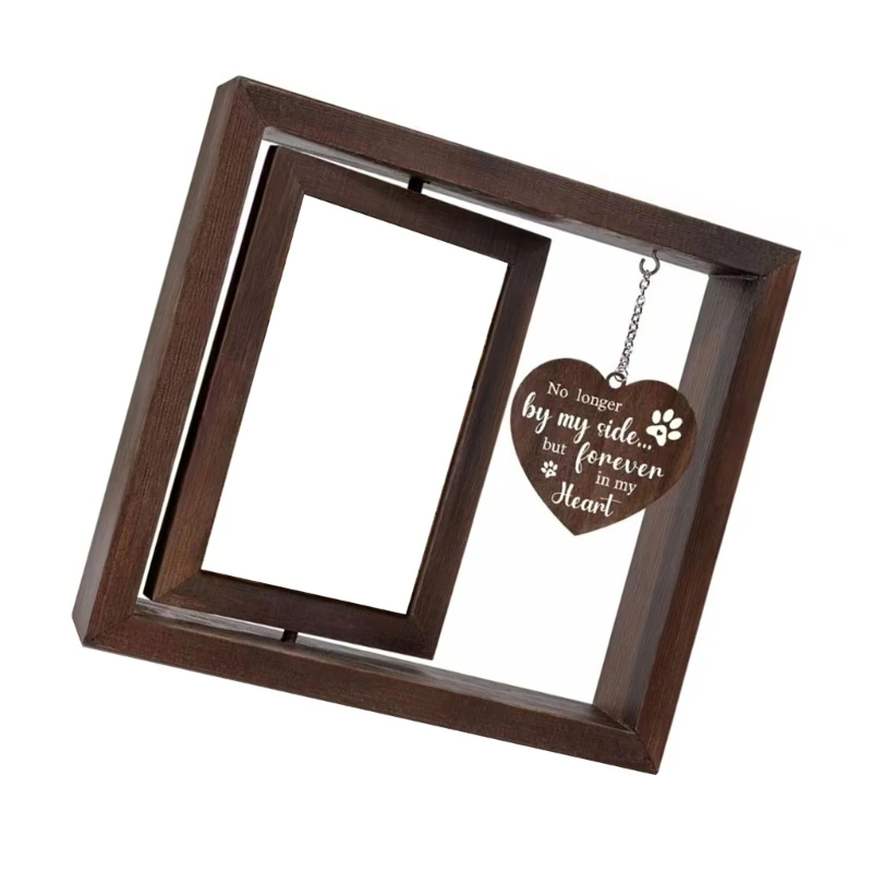 Comforting Pet Bereavement Remembrances Frame with 4x6inch Picture Display Frame for Dogs Cats Memorials Pet Keepsakes