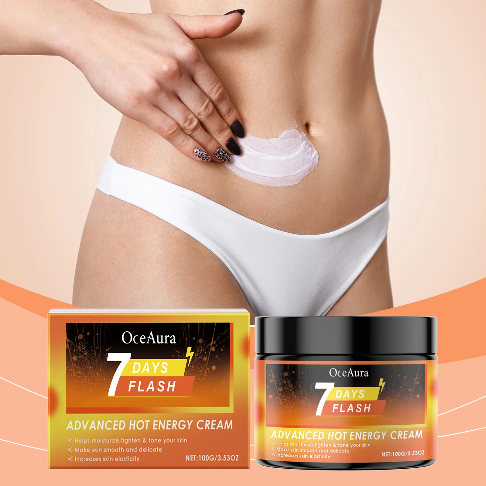 Ginger Tightening Body Cream Enhance Metabolism Burn Fat Reduce Swelling Promote Muscle Blood Circulaton Skin Perspiration Lotin
