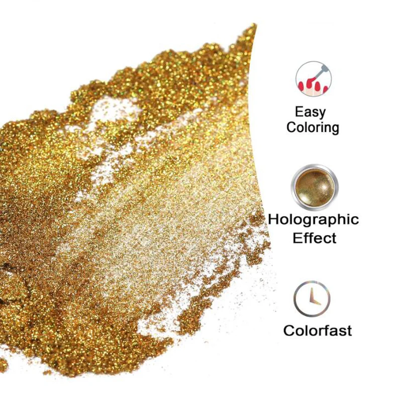 Super Flash Laser colorato Glitter per unghie Polvere per nail art fai da te Bellezza Nail Art Manicure Decorazioni Accessori per unghie da salone