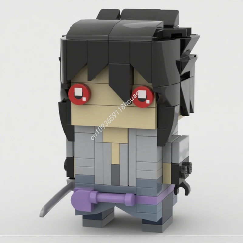 184 pièces MOC Sasuke Uchiha Brickheadz modèle blocs de construction idée jouets artisanat Architecture éducation cadeaux de noël