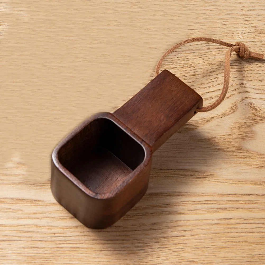 Walnut Wood Coffee Scoop for Coffee Flour Tea Dry Ingredients – Measuring Spoon with Long or Short Handle