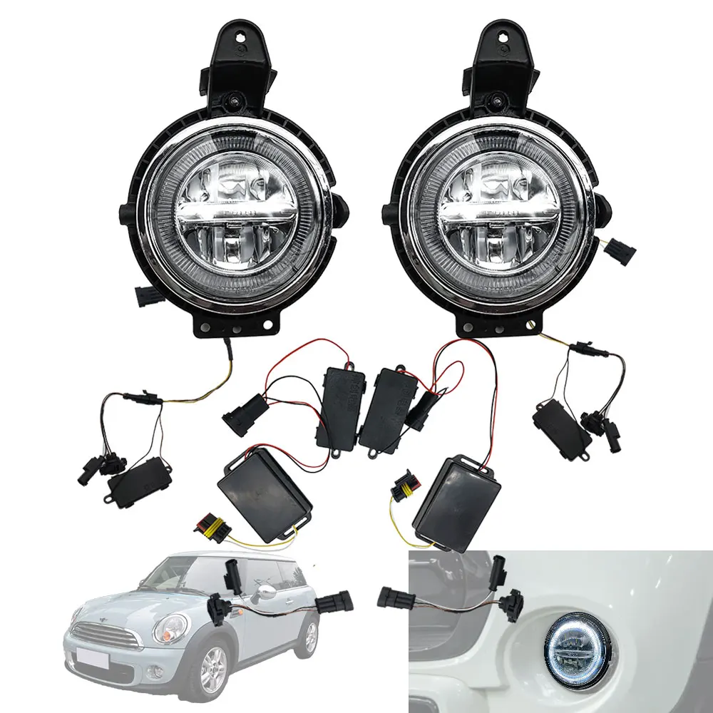 

Fog Lamp With Angel Eyes For BMW Mini Cooper DRL LED Daytime Running Lights R55 R56 R57 R58 R59 R60 R61