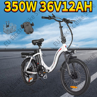 SAMEBIKE CY20 Electric Bicycle 350W Motor 36V12AH Lithium Battery City Folding E Bike 20-inch Tire Adult Mountain Electric Bike