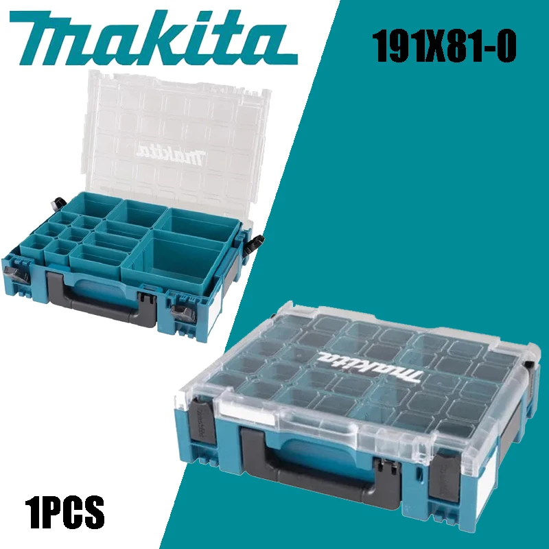 Makita 191X81-0 Tools Accessories Parts Box Detachable High Quality Drill Bits Screw Accessory Case 295*395*110cm