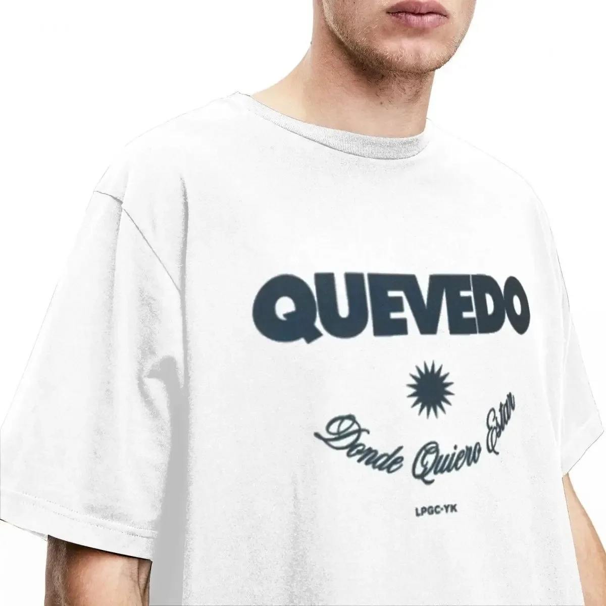 Vintage Quevedo Album T-Shirts for Men Women O Neck 100% Cotton Donde Quiero Estar Short Sleeve Tees Oversized Clothes