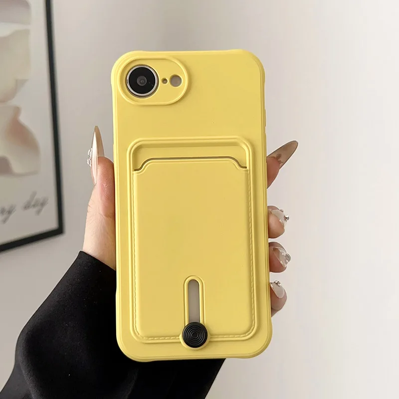 เคสโทรศัพท์สําหรับiPhone 16E 16 15 14 13 12 Mini 11 Pro Maxแฟชั่นกระเป๋าสตางค์นุ่มTPUโทรศัพท์กรณี