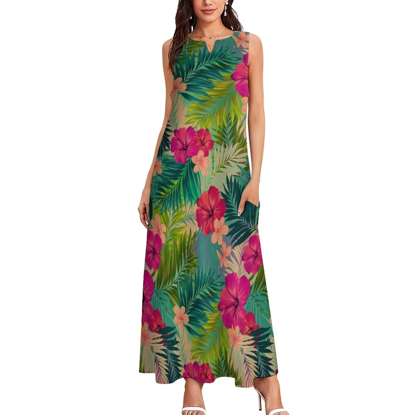 Sunset beach - hot summer tropical pattern Long Dress womens dress luxury woman party dress