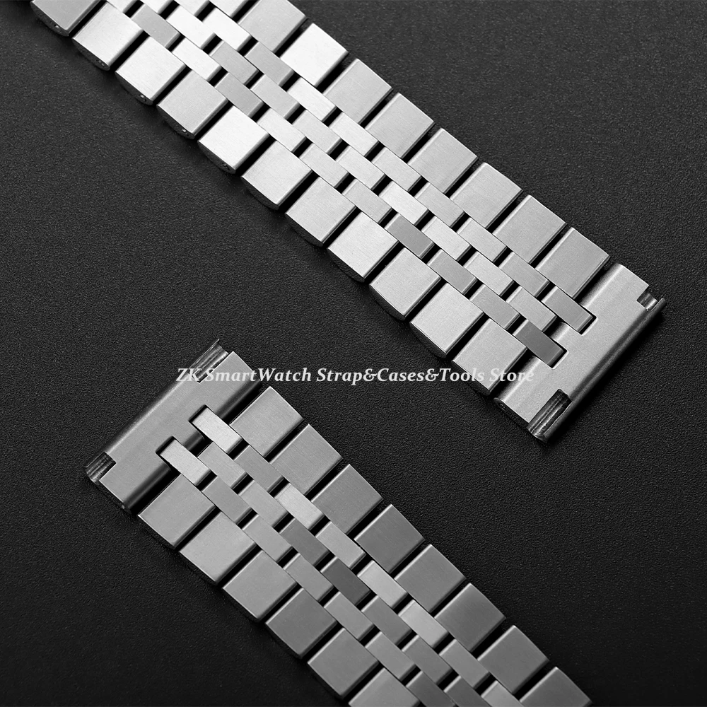 Solid Stainless Steel Watch Bracelet for Jubilee for Seiko SKX007/009 Silver Metal Watch Band 18mm 20mm 22mm Folding Clasp Strap
