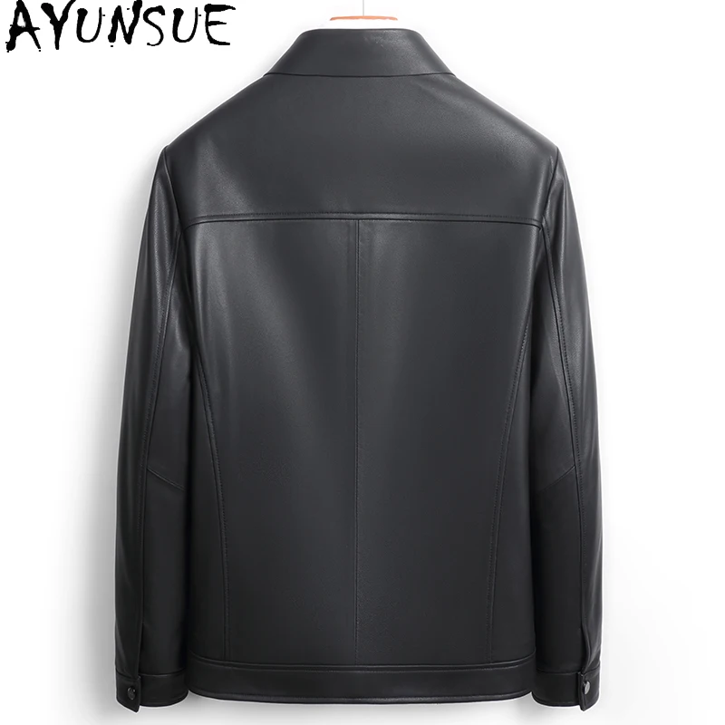 AYUNSUE Genuine Leather Jackets Sheepskin Mens Clothing  Autumn Coats High Quality Jacket Classic Style Veste En Cuir Homme