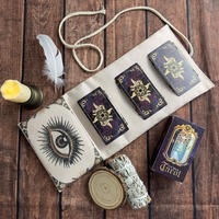 Eye of Horus Tarot Storage Bag Vintage Mystical Polyester Pouch For Divination Cloth Tarot Altar Cloth  Witchcraft Home Decor