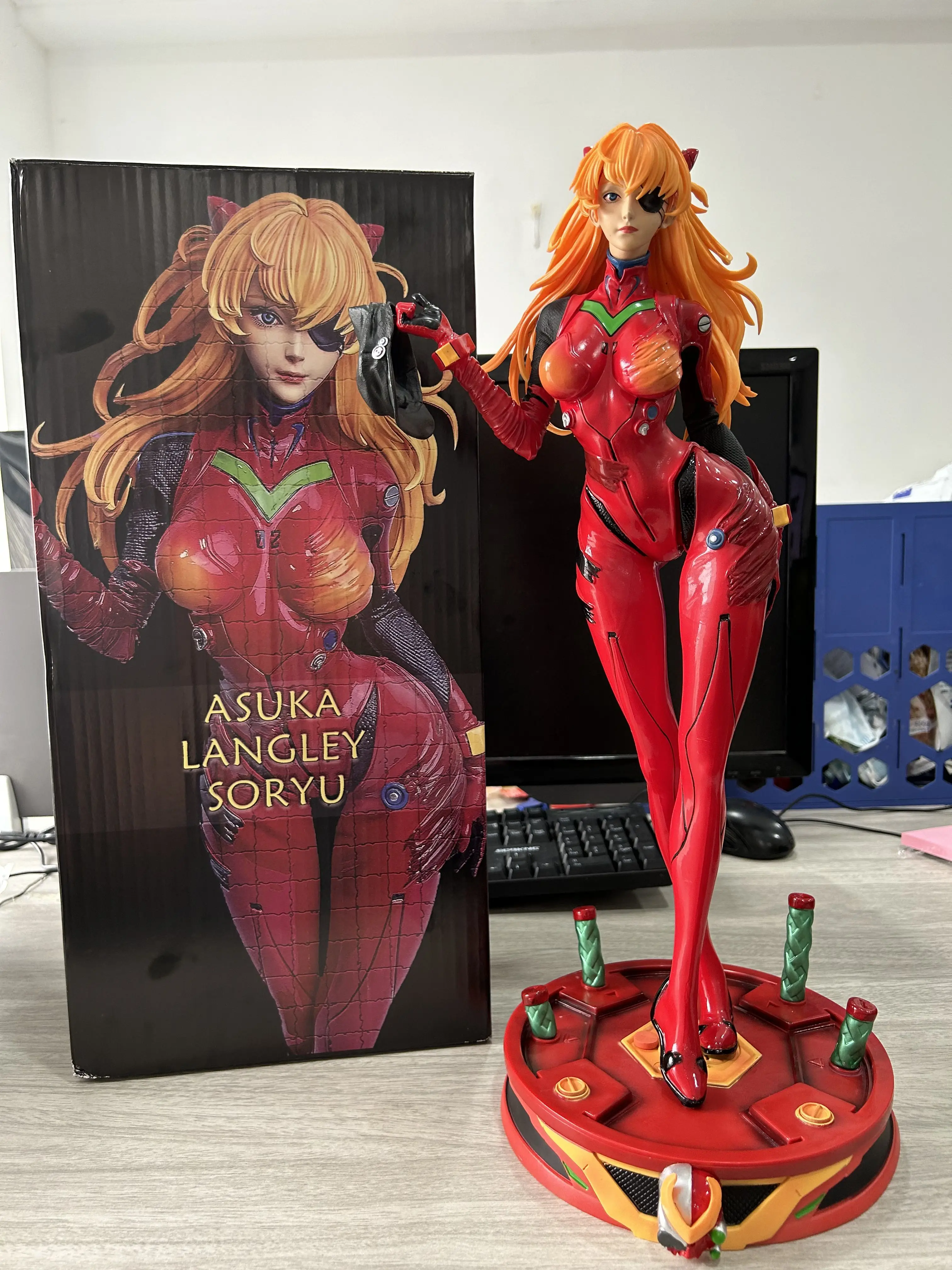 

46cm NEON GENESIS EVANGELION Figure Oversize Asuka Langley Soryu Ayanami Rei Sexy Hot Girl Kawaii Kid Toy Anime Action Figurine