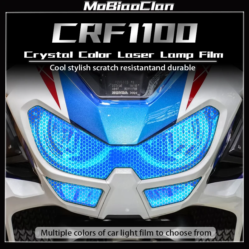 

For Honda africa twin crf1100l CRF1100 L CRF 1100L Headlight film protection color change honeycomb laser film modification