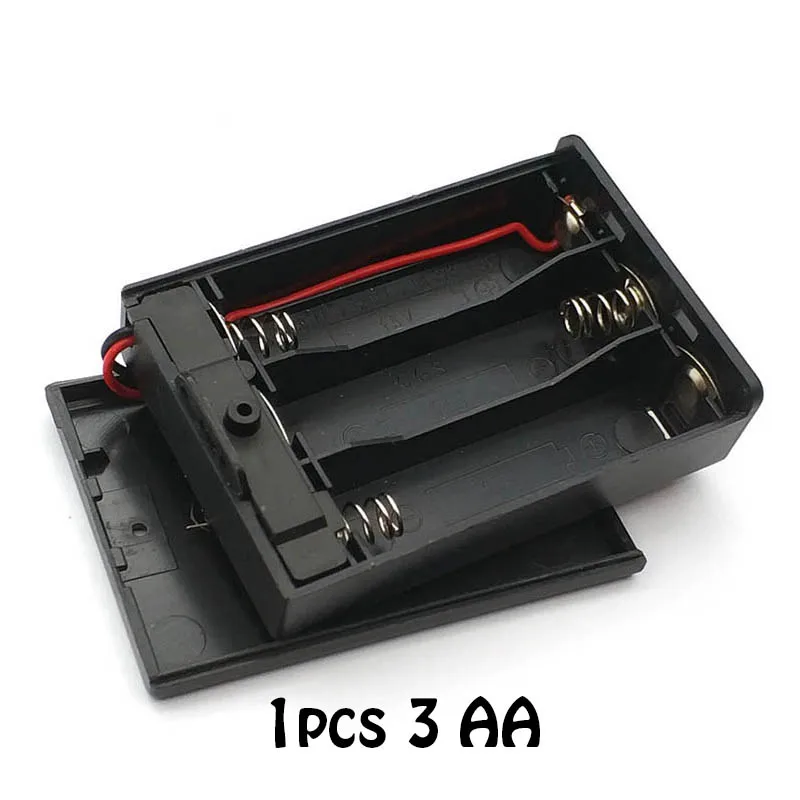 DIY 3 Slot AA Battery Holder Box Case AA Battery Holder Box Case With Switch
