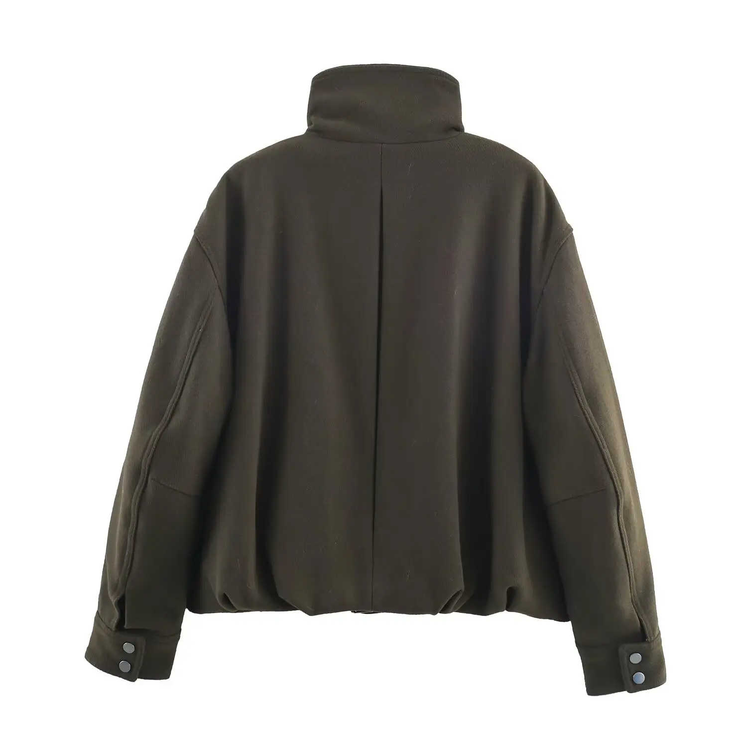 Jaqueta piloto feminina primavera outono casaco moda feminina casual solto outwear senhora verde único breasted fivela jaquetas streetwear