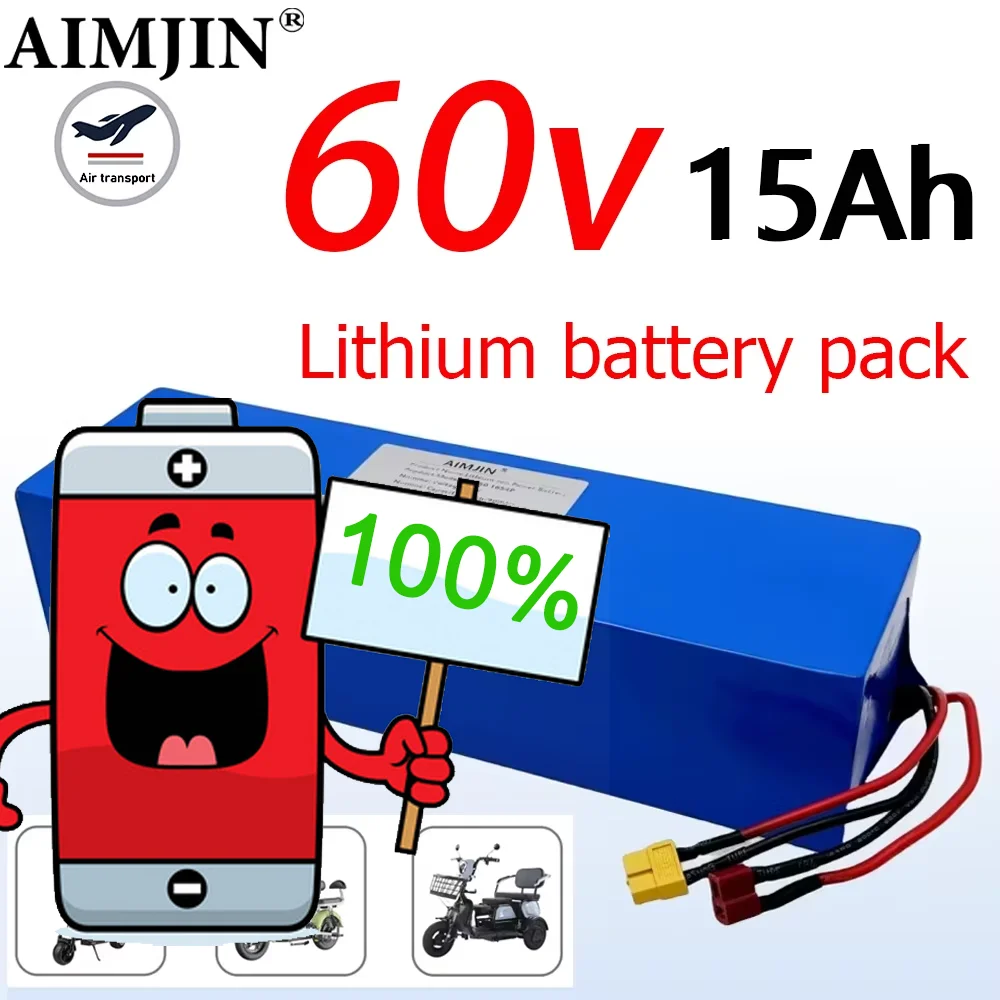 

Аккумулятор 16S4P 18650, 60В 15Ач, подходит для электромобилей, мотоциклов, скутеров, велосипедов. Замена аккумулятора.