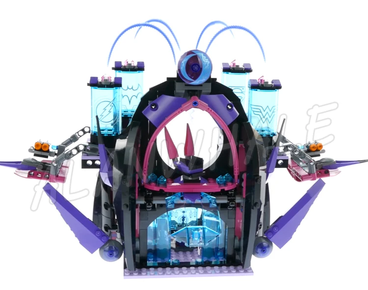 1096pcs Super Fighter Girls Eclipso Dark Palace Invisible Jewel Jet Kryptomite 10691 Building Blocks Toy Compatible With Model