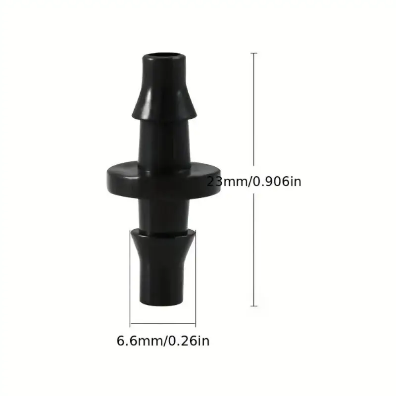 50Pcs Garden And Landscaping 4/7 Double Hook Drip Irrigation Hose Connectors, Garden And Field Irrigation Accessories