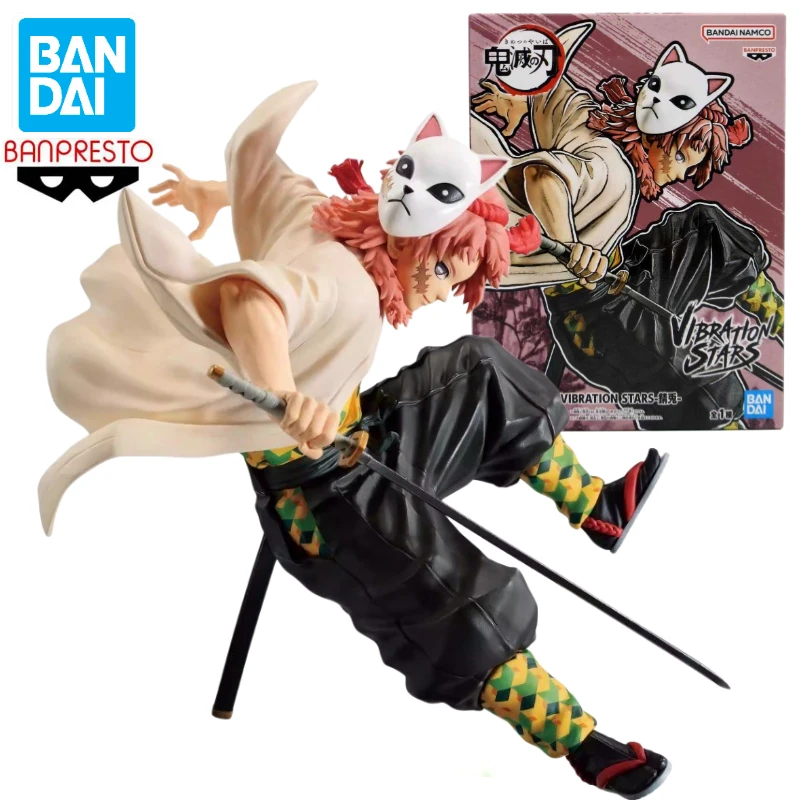 Original In Stock Bandai BANPRESTO Vibration Stars VS Demon Slayer Sabito Anime Action Figure Toy Gift Model Collection Hobby