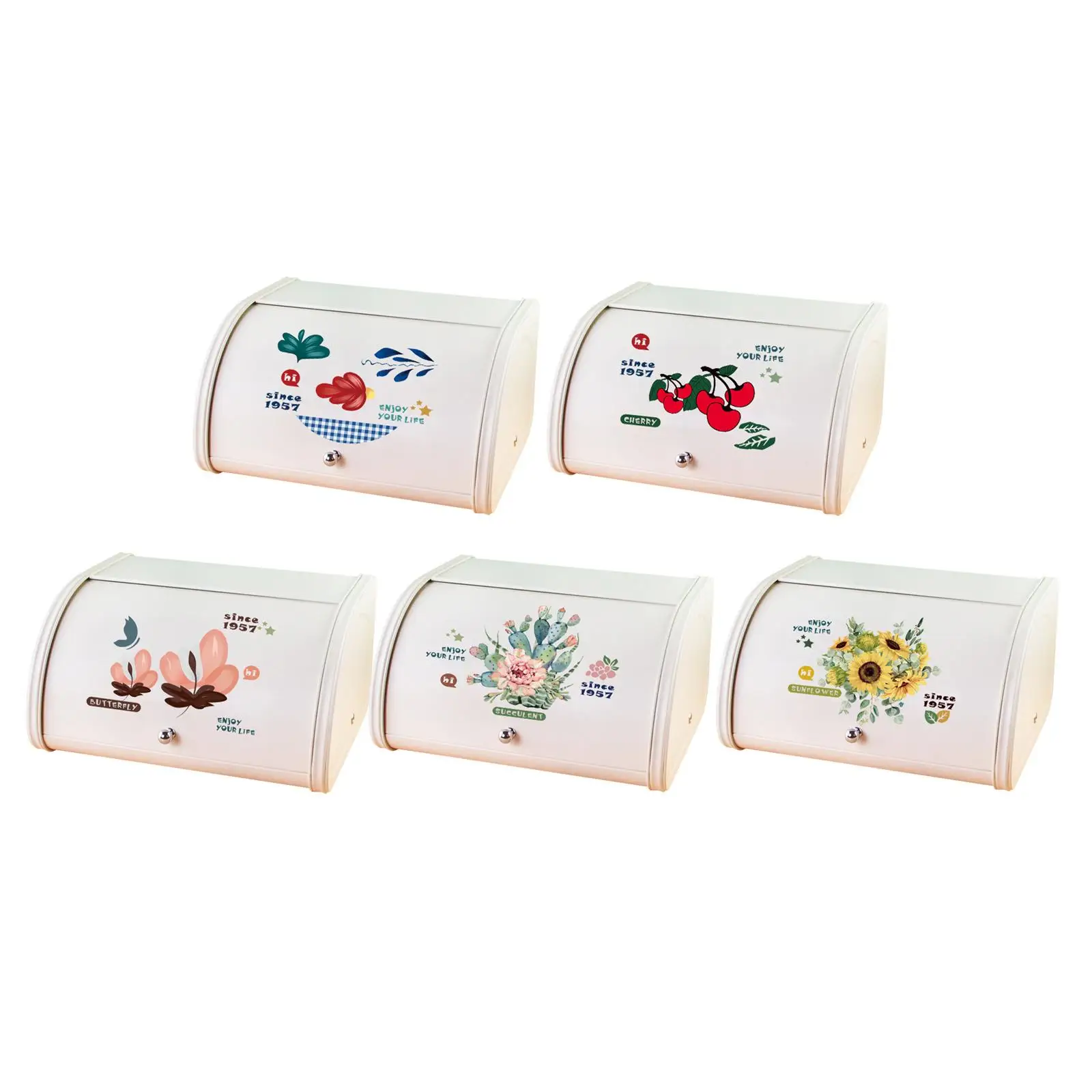 

Roll Bread Box 12.40''x10.04''x6.69'' Large Capacity Organization Multi Purpose for Coffee Shop Pantry Kitchen Cookies