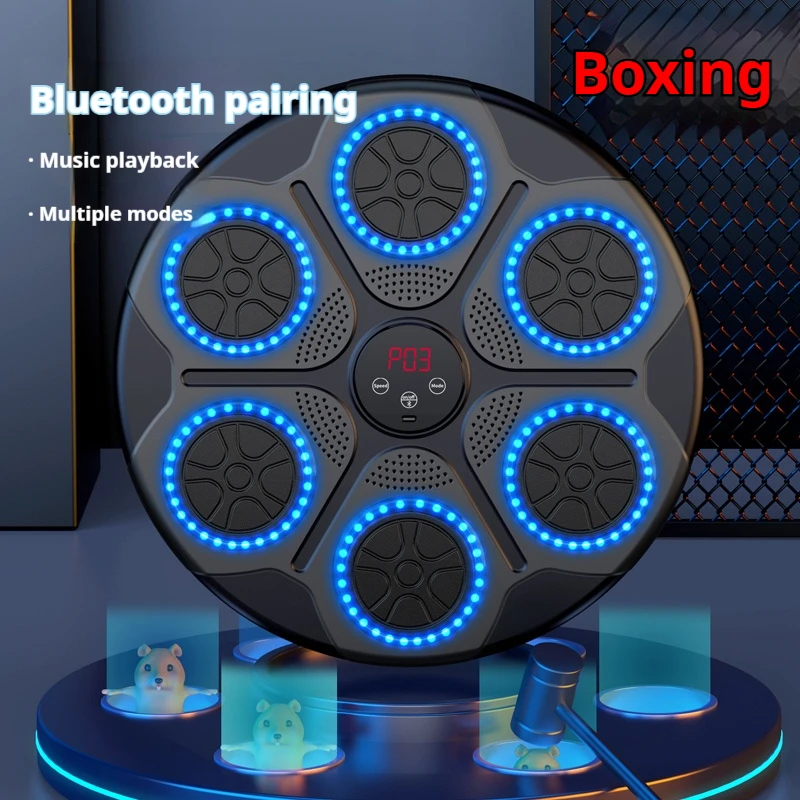 New Music Boxing Machine Smart Bluetooth Wall Mounted Music Boxing Trainer Gym Home Electronic Boxing Target Punching Equipment