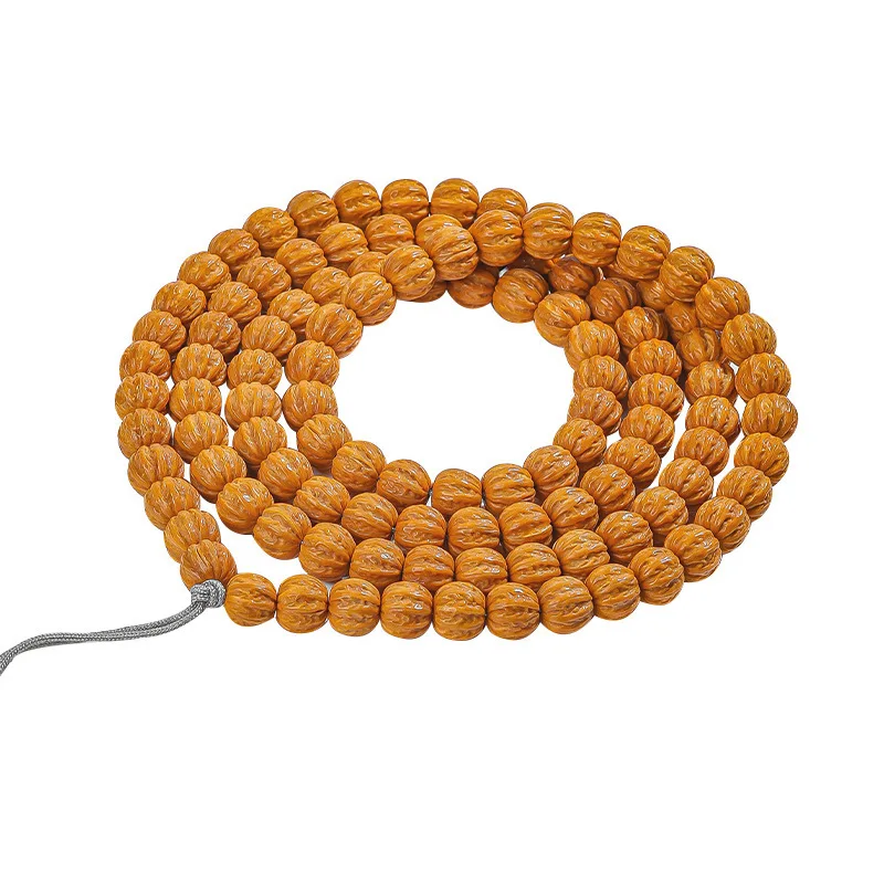 قرد رئيس الراقية بوتيك نحت Jingba Leng 108 الخشنة الدبق الجوز اليد سلسلة بوذا حبة الصلاة حبة سوار فني #5