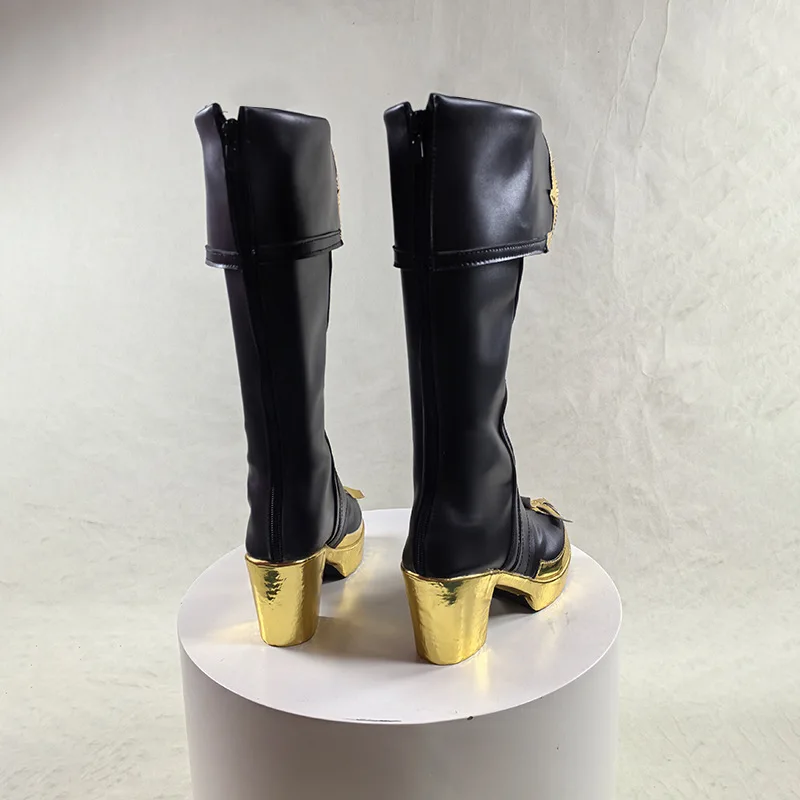 Yu コスプレストア モンテ・クリスト伯の伯爵 コスプレ靴 ハロウィン制服パーティー カスタマイズされた男の子と女の子用合成皮革靴