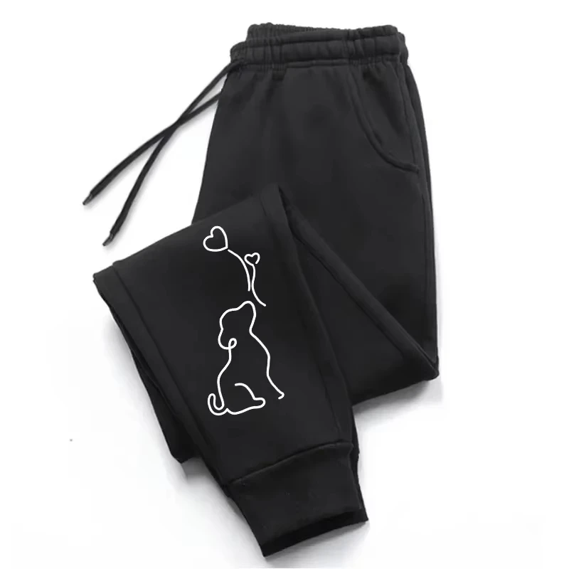 

2025 Womens Sweatpants Cute Dog Printing Casual Pants Daily Outdoors Sports Jogging Trousers Hot Sales Soft Woman Pants Street