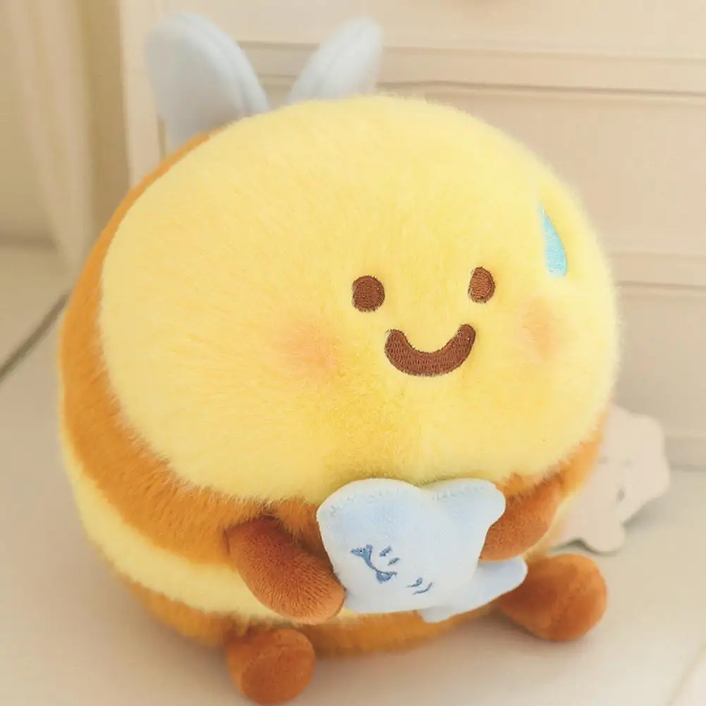 Plush Bee Toy Plush Bee Doll Bee Plush Toy Vegetable Frame Opening Unique Stuffed Doll Pillow for Home Office Sofa for Kids