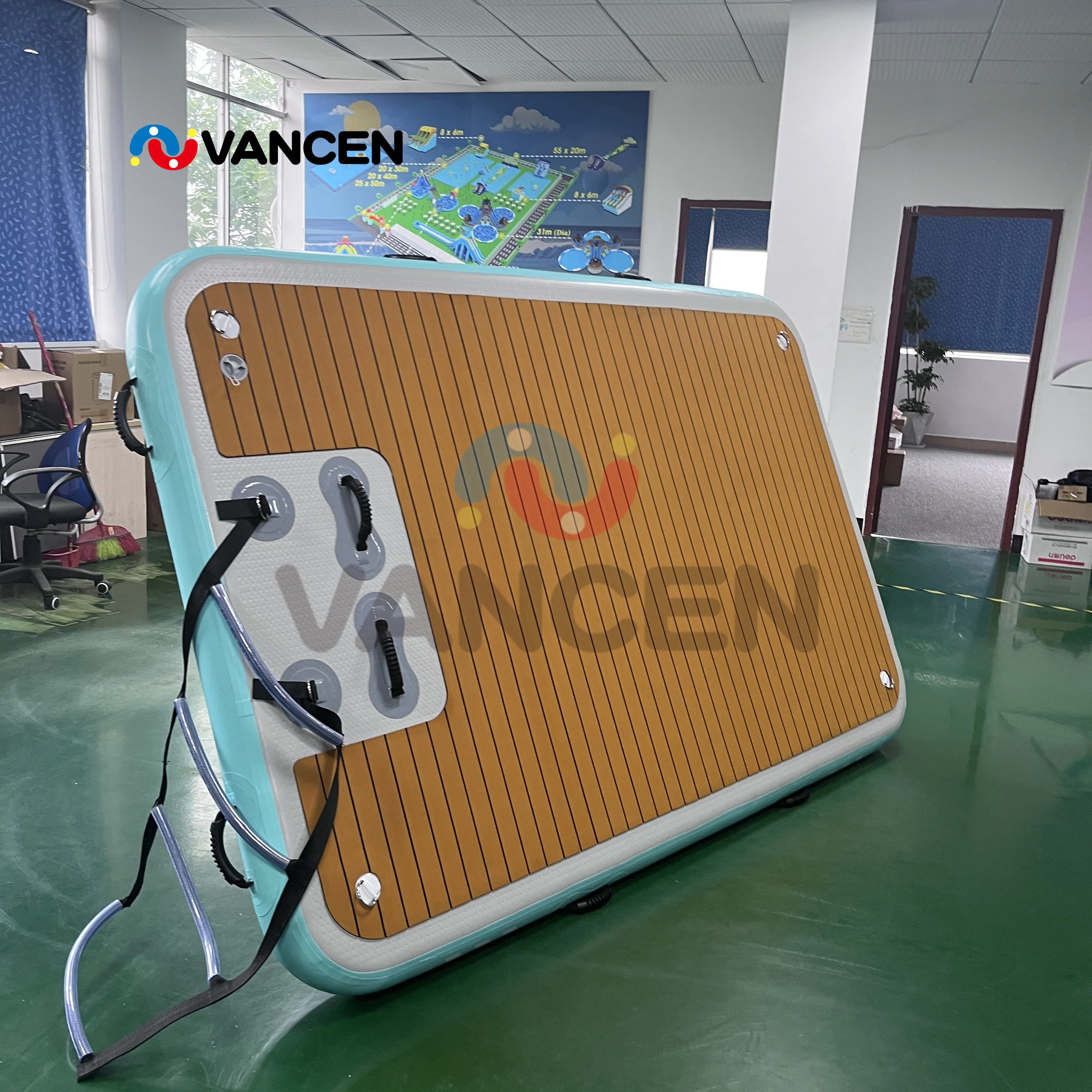 Inflatable Floating Platform Summer Swimming Yoga Inflatable Floating Mat/ Inflatable Dock/Island for Sale