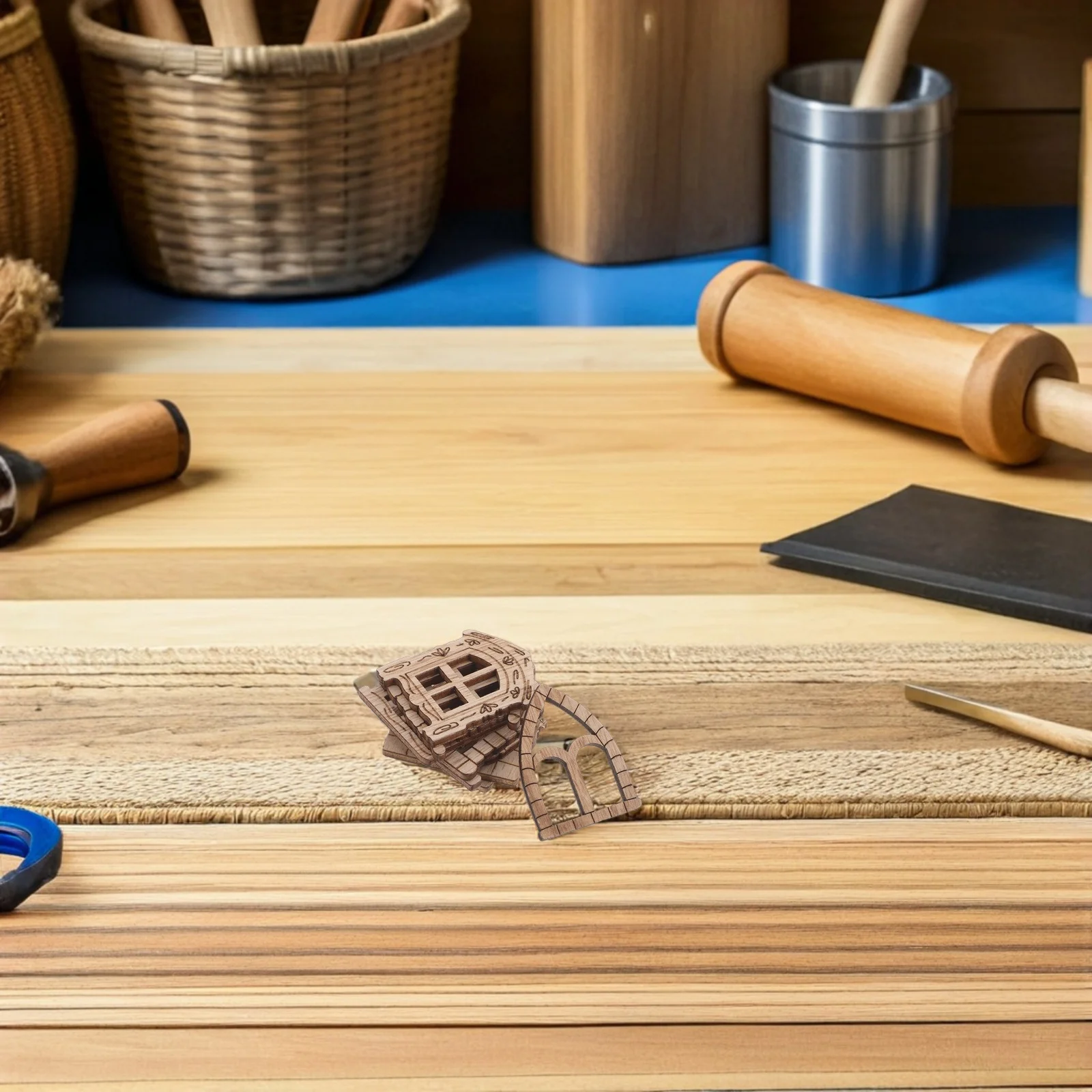 Mini portes de jardin en bois inachevé, 100 pièces, ensemble de fenêtres vierges, accessoires de maison de fée naturelle pour l'artisanat Miniature