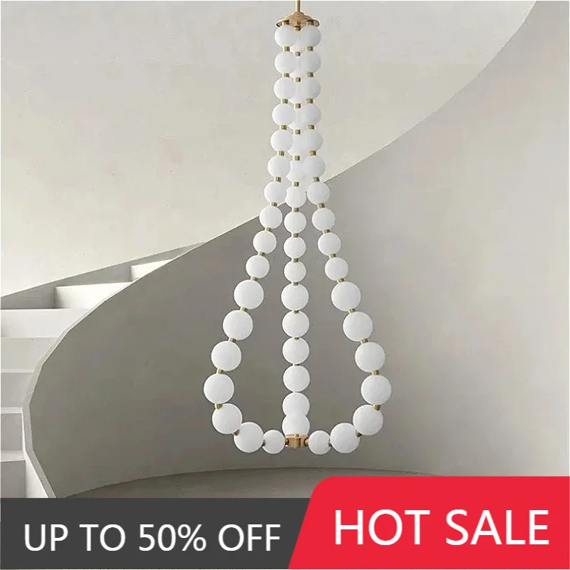 Nordic Luxury Art LED Ceiling Pendant Light Magic Bean Chandelier Home Decor Restaurant Lobby Living Dinning Room Lamps Fixtures