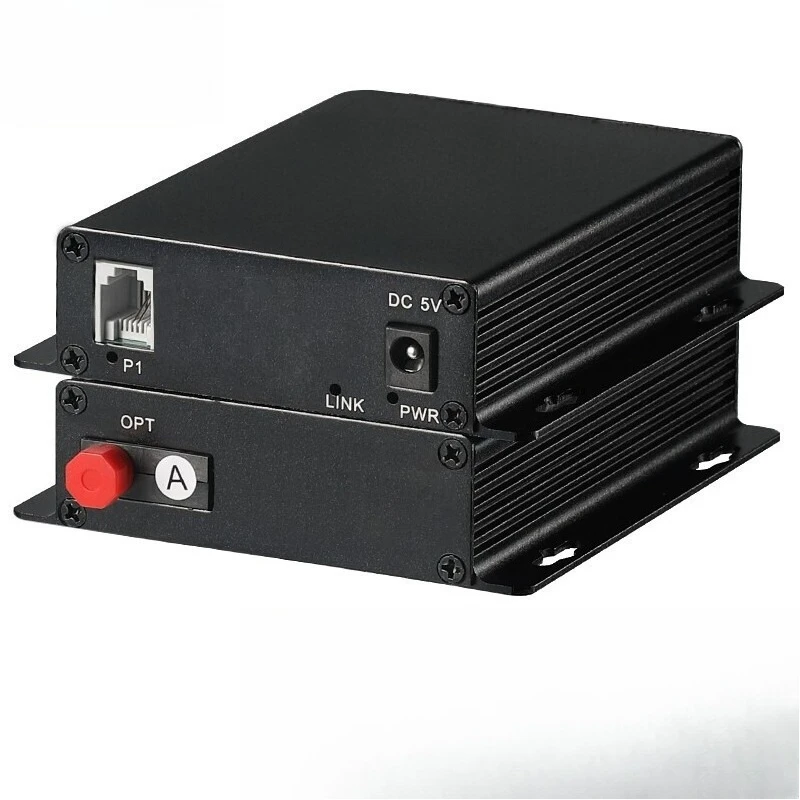Telephone Optical Transceiver Extender 1-way FC interface Pair of digital telephone optical transceivers