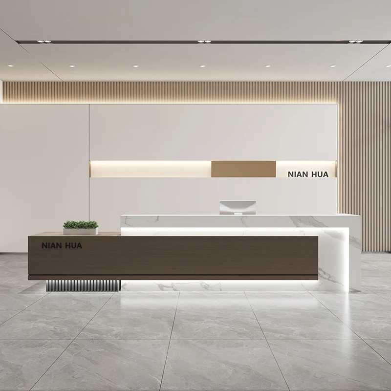 

Beautician high-quality design Reception Desk modern Beauty Salon Cabinet Table Clothing Store Counter Home Office Furniture