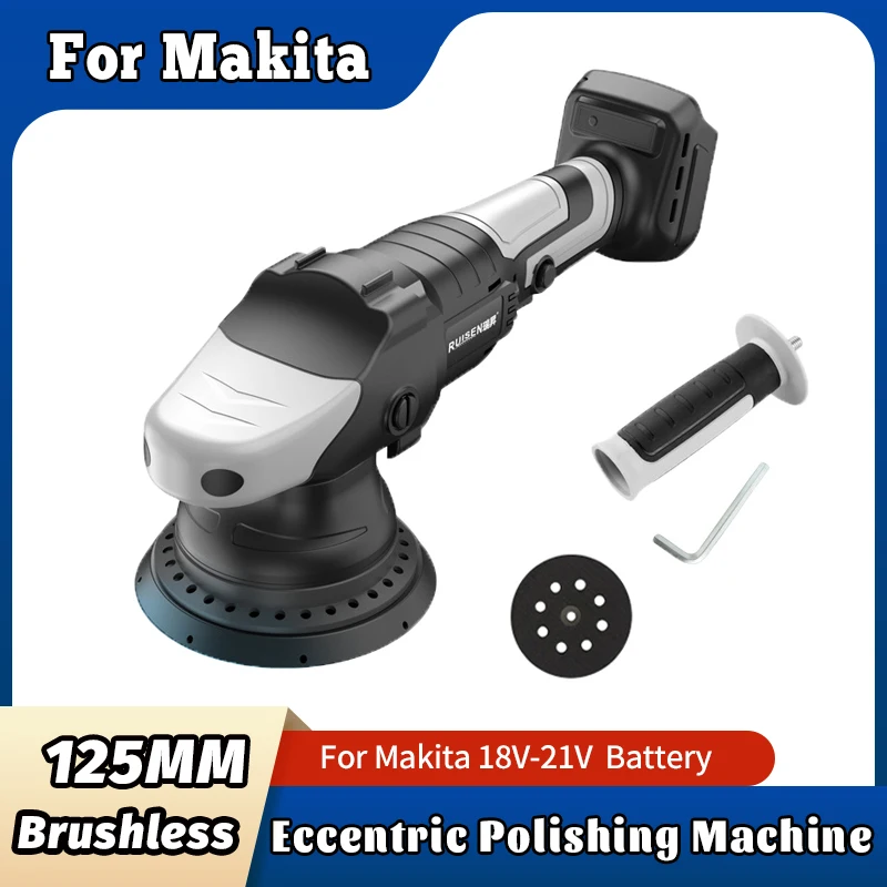 コードレス充電式カーポリッシャー、エキセントリックポリッシャー、スクラッチ除去、研磨およびワックスマシンキット、ブラシレス、900w、5