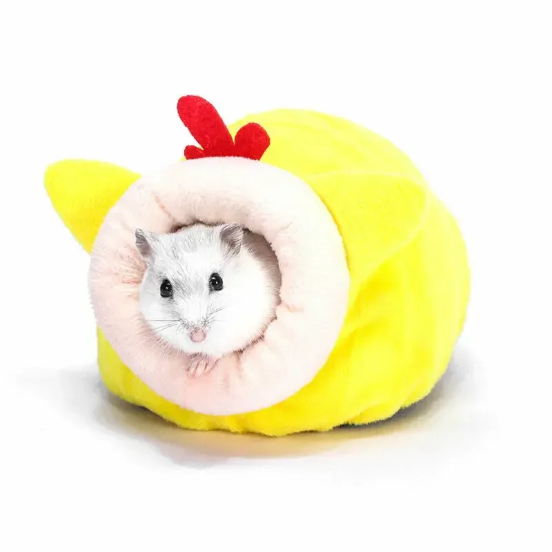 Soft Plush Winter Warm Cute Hamster Cotton House Small Animal Nest Guinea Pig Squirrel Mice Rat Sleepping Bed Keep Warm Nest