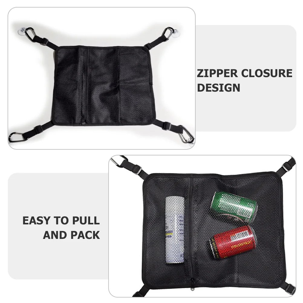 

1Set Mesh Bag for Paddleboard Surfboard Deck Organizer Large Capacity Zipper Closure Mesh Sundries Storage Pouch Kayak Bag