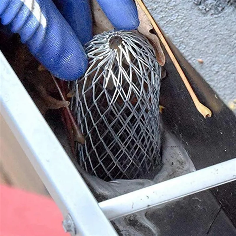 

BAAJ-12PCS Фильтры для желобов, карнизные и сливные трубы на крыше Фильтры против листьев, антиблокирующая сетка для желобов для предотвращения засорения Легкая установка