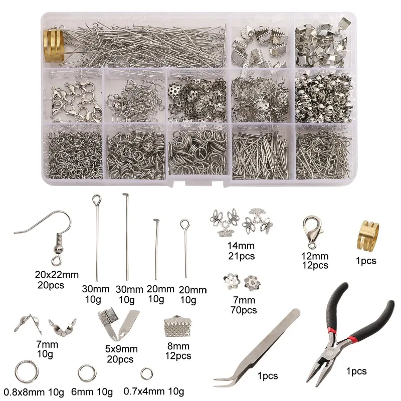 

DIY Jewelry Accessories, Earrings, Ear Hooks, Bracelets, Necklaces, Handmade Bead Materials, Tool Sets