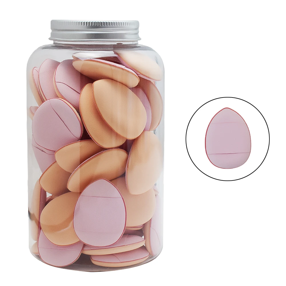 50 قطعة/زجاجة منتفخة للأصابع الصغيرة: كريم أساس لا تشوبه شائبة وأدوات تطبيق كريم BB - سلاح سري لفنان المكياج