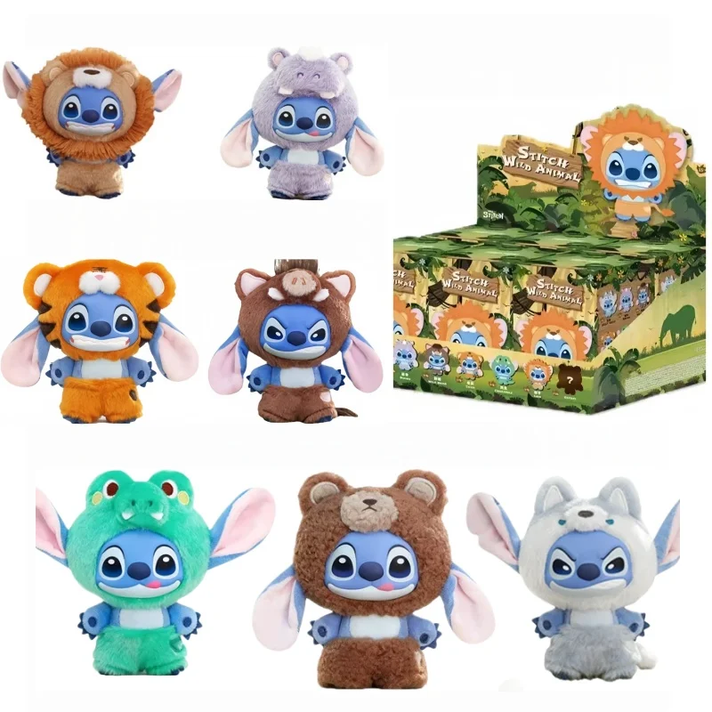 

2025 Stitch Wild Animal Series слепая коробка картонная сумка кулон животное плюшевая кукла загадочная коробка игрушка-сюрприз Рождественский подарок для детей