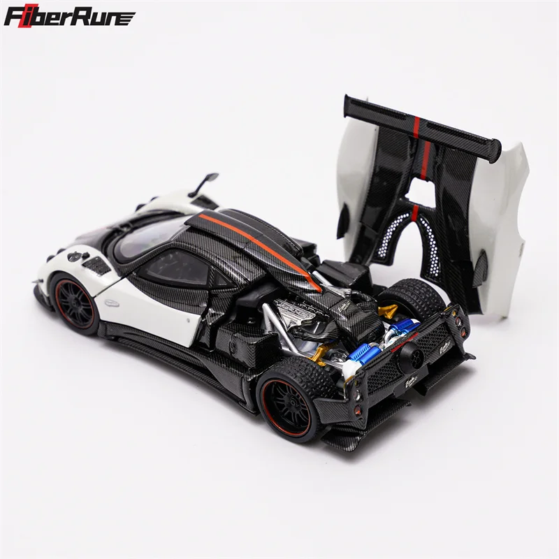 **Pre-Order** Fiber run 1:64 Pagani Zonda Cinque white Diecast Model Car