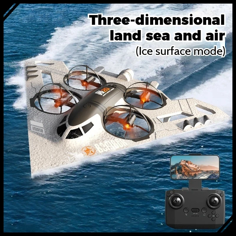 

ZF20 3-в-1 радиоуправляемый самолет наземный водный дрон большой размер прочный перезаряжаемый самолет с фиксированным крылом игрушка для детей подарки для мальчиков