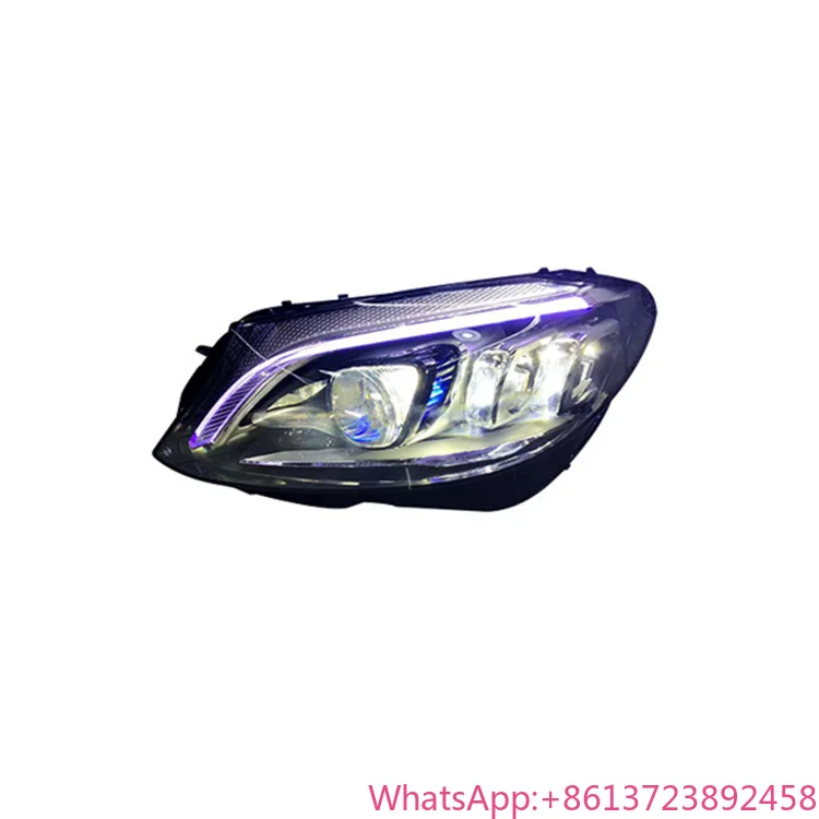 

High Quality Headlight Daytime Running Turn Signal Lens Head Lamps Full LED Headlights for Mercedes Benz C Class W205 2015-2021